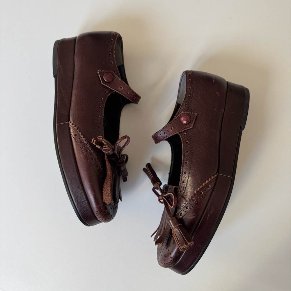 Tricot Comme des Garçons Brown Tassel Mary Jane Loafers - Picture 5 of 13